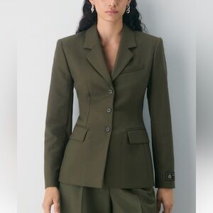Aritzia Olive Tailored Standout Women's Blazer
